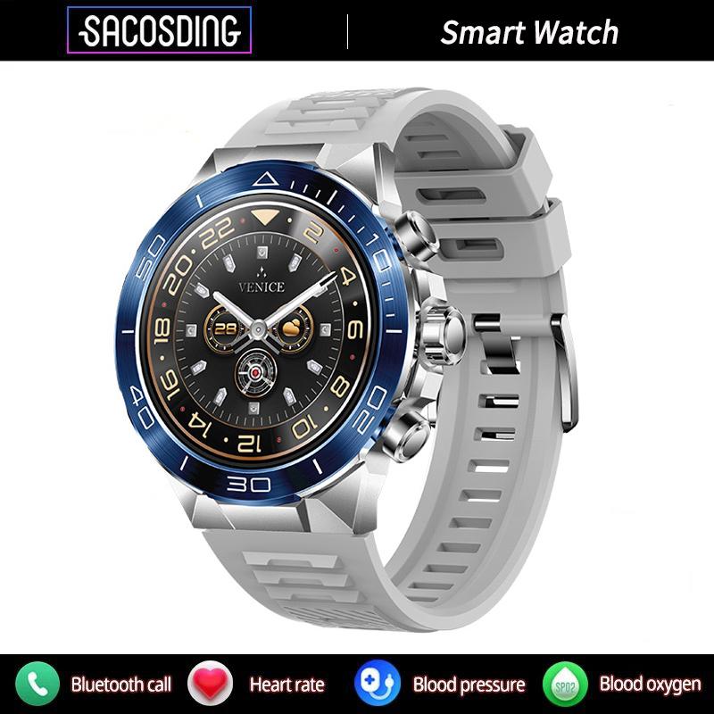 2024 Fashion Smart Watch 1.43 Inch Screen 400 mAh Bluetooth Call Voice Assistant Watch Sports Fitness Waterproof Smartwatch For Men