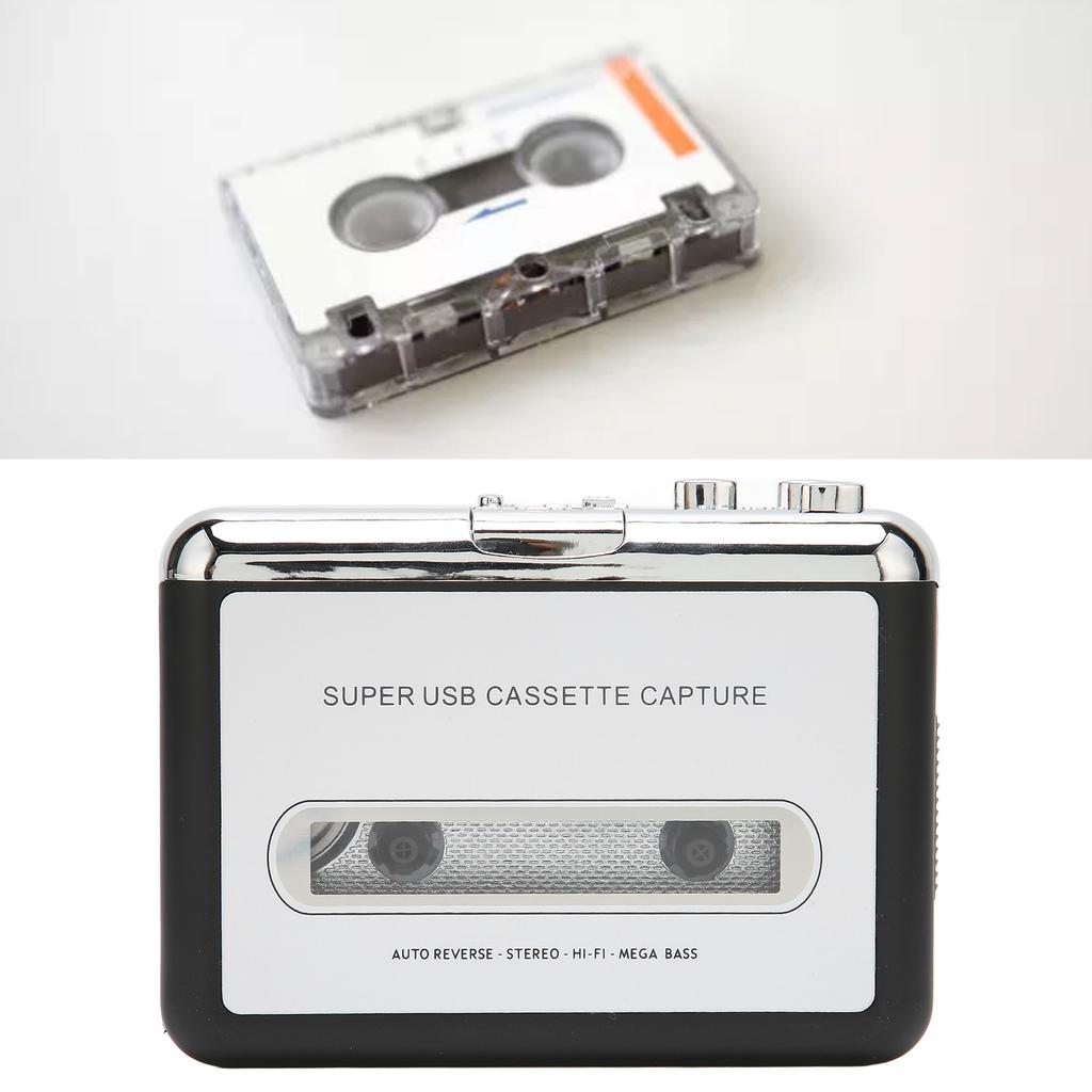 Cassette Player Portable Multifunctional MP3 CD Converter USB Auto Reverse Sound Music Tape Player F