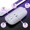 נורות LED Slim נטענת Bluetooth/USB אלחוטי RGB עכבר עבור Tablet PC Andoid IPad