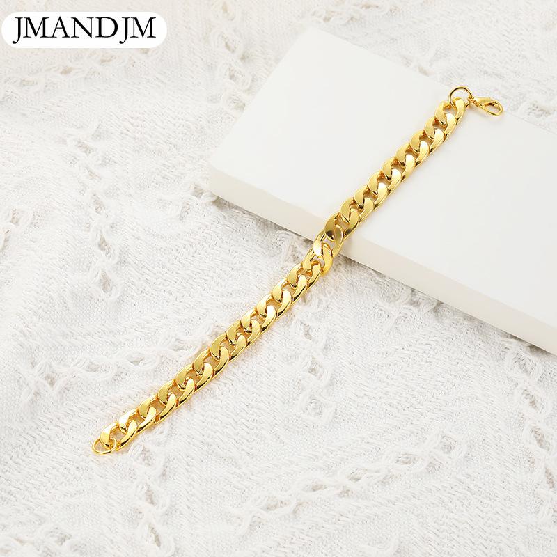 Cuban chain new personalized hip-hop fashion versatile titanium steel women's bracelet