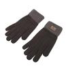 Gants d'hiver chauds et épais pour femmes et hommes, mitaines tricotées extensibles, gants à doigts complets, gants doubles de couleur assortie