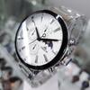 Obelon Men'S Sun And Moon Phase Chronograph Metal Band Watch Ob-914 Stwt