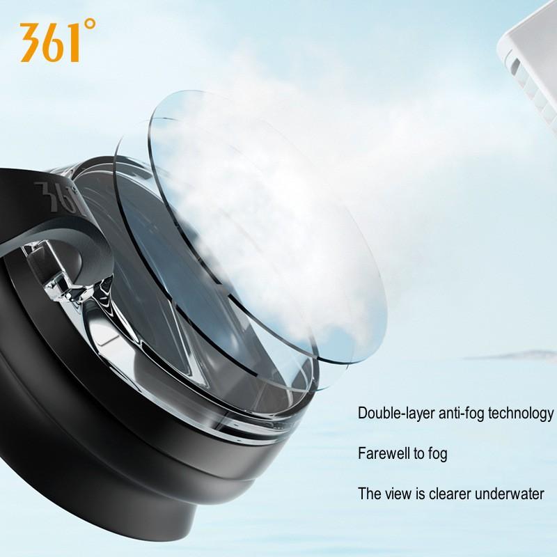 361°Adults Anti-fog Professional Water Sports Swim Eyewear Goggles Anti-UV Men Women Adjustable Silicone Beach Surfing Glasses Li Practical Use
