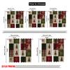 2pcs,2D plane printing Contemporary Curtains Christmas trees and snowflakes Polyester (without rod) Festive Use for Kitchen
