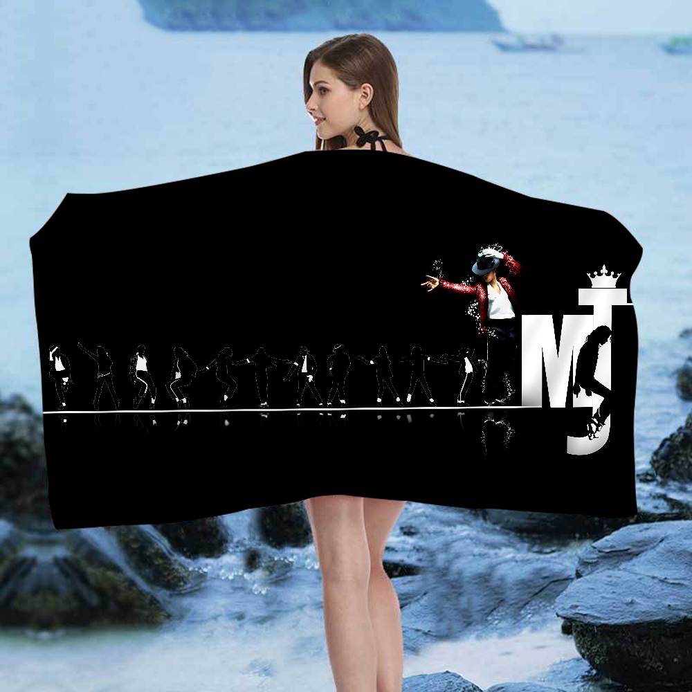 MJ King Of Pop M-Michael J-Jackson Microfiber Blanket Quick Drying Beach Towels Printing Super Absorbent Pool Towel Blanket