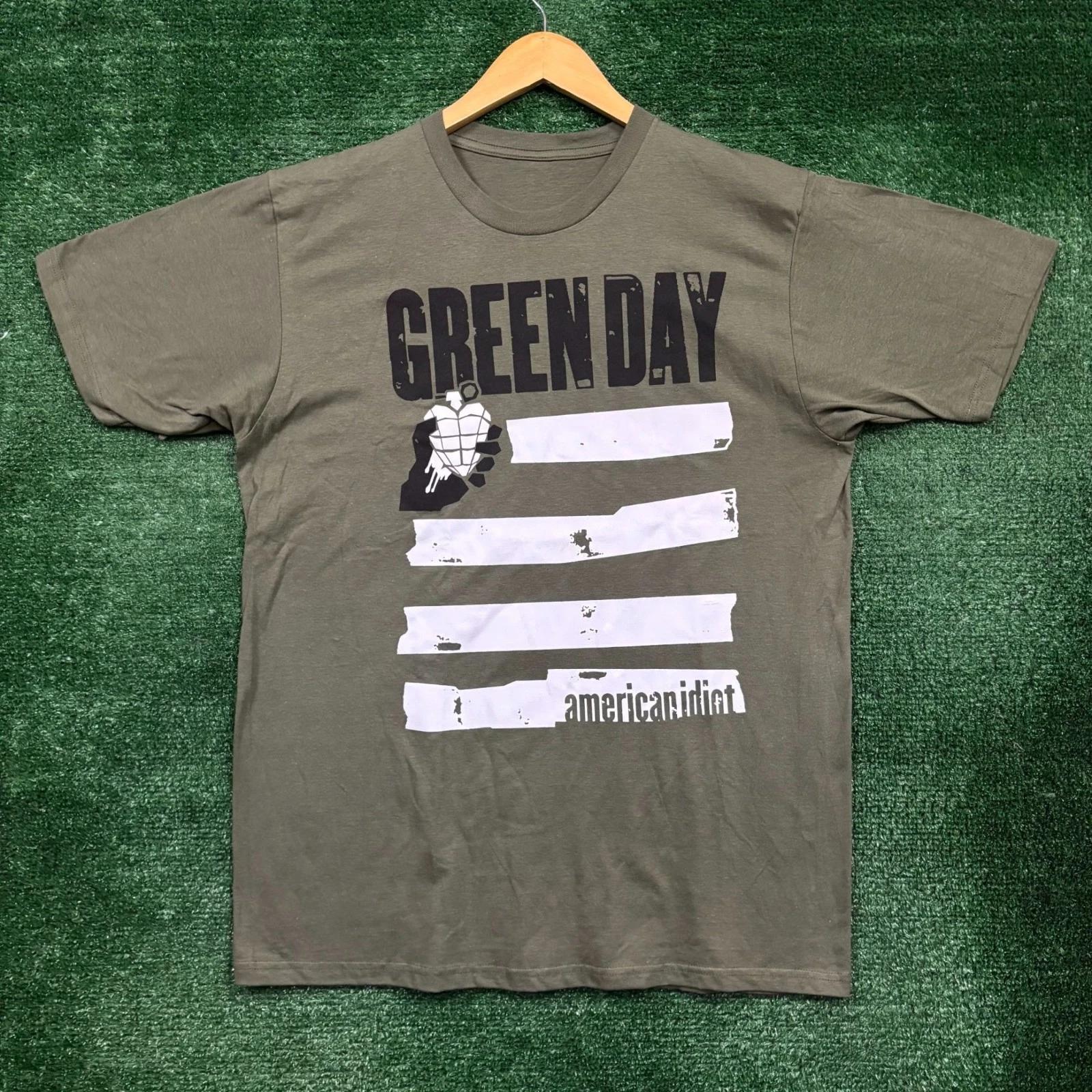 Green Day American Idiot Album Punk Rock Band T-shirt Size Large S