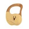 19 String Lyre Harp Portable Wooden Resonance Box String Instrument with Tuning Wrench and Picks for Beginners