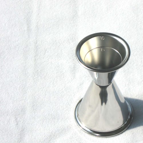Nagao Tsubame-Sanjo Cocktail Measuring Cup/Jigger Cup, 60ml/30ml, Graduated, 18-8 Stainless Steel, Made in Japan