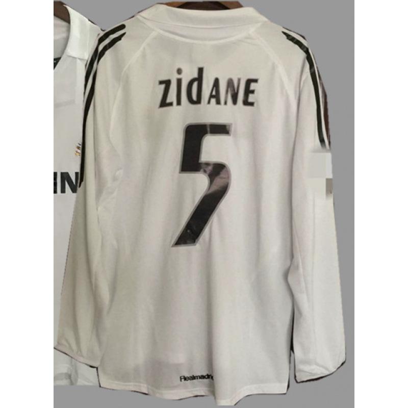 

Vintage jersey long-sleeved football jersey Beckham Zidane C Ronaldo classic national team jersey XXL