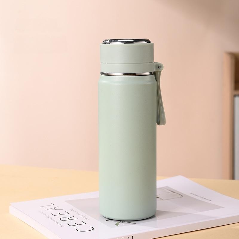 600ML Stainless Steel Thermal Water Bottle Keep Cold and Hot Thermo Cafe Coffee Mug Leakproof Travel Thermos Bottle for Tea