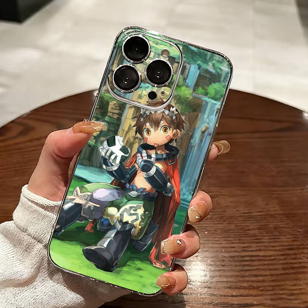 M-MADE IN A-ABYSS Reg Phone Case For iPhone 17 16 15 14 13 12 11 Mini Pro Max Plus Transparent Cover iPhone16plus