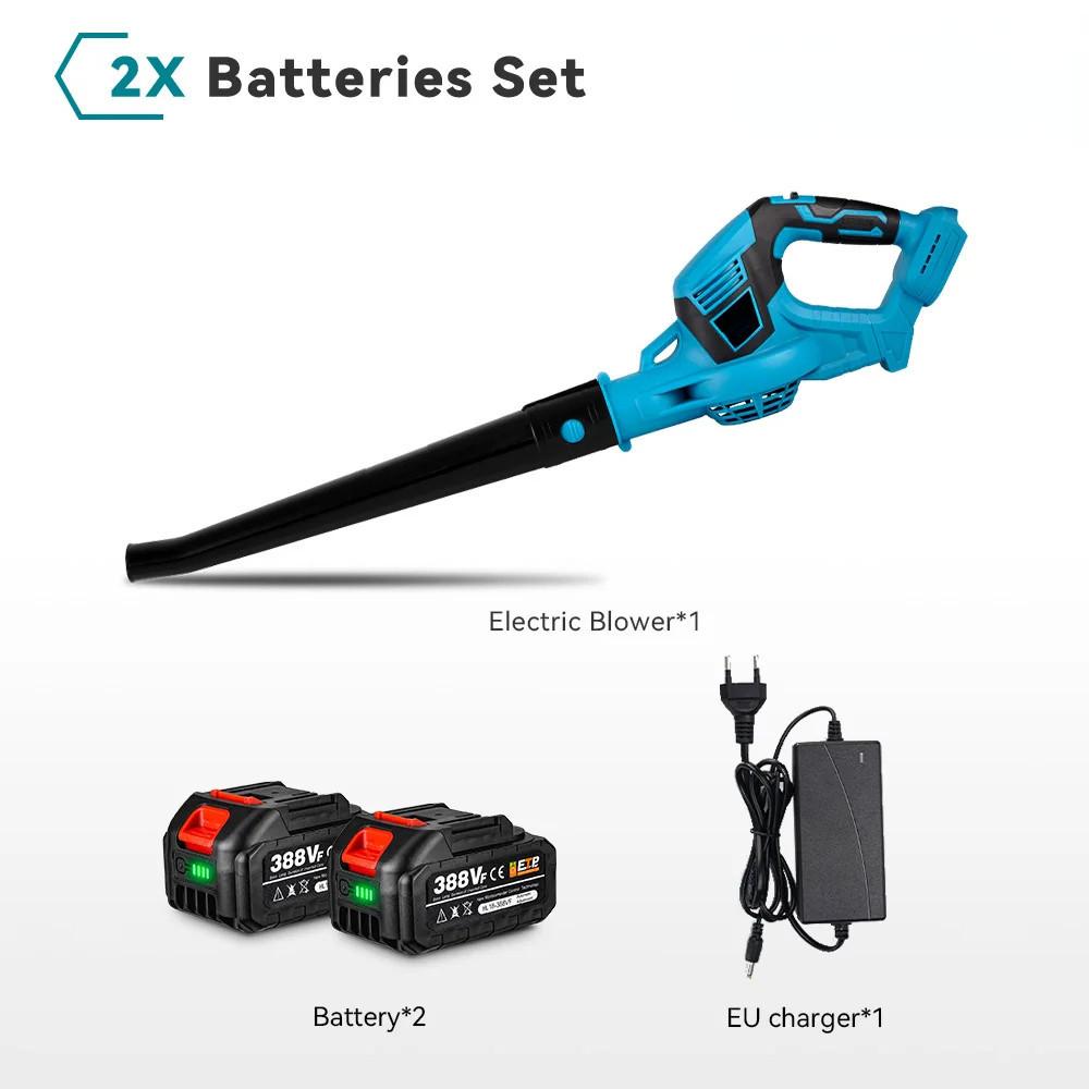 2000W High Powerful Portable Electric Air Blower Handheld Cordless Dust Blowing Blower Garden Tool for 18V Battery