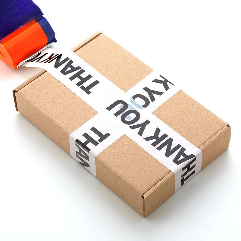 4.5cm*100M "THANK YOU" Packing Tape Thank You Bopp Tape Sealing Tapes Sticker Decorative Gift Box Decor for Small Business Shop