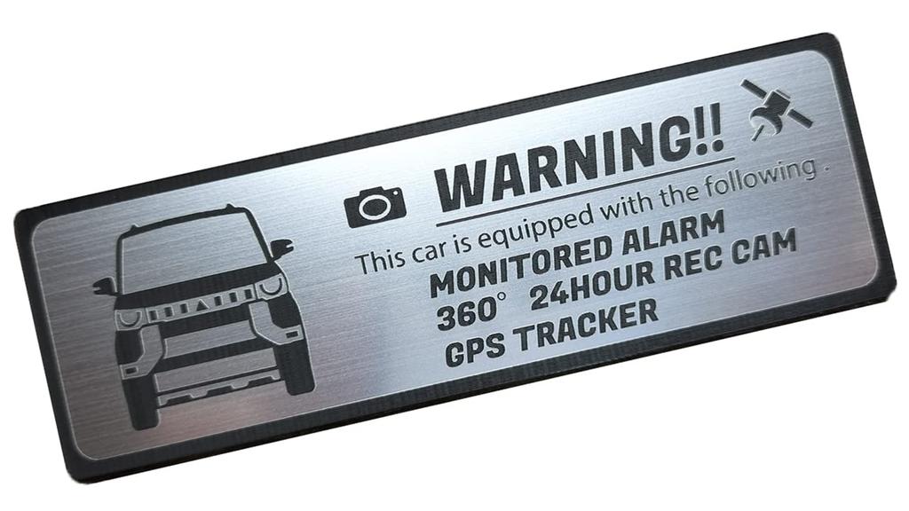 [Honami Works] New DELICA mini security emblem 24-hour surveillance dashcam GPS tracker sticker