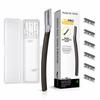 RUBAB MEN Pro Metal Razor for Beard Shaping | With 06 Blades & Travel Case