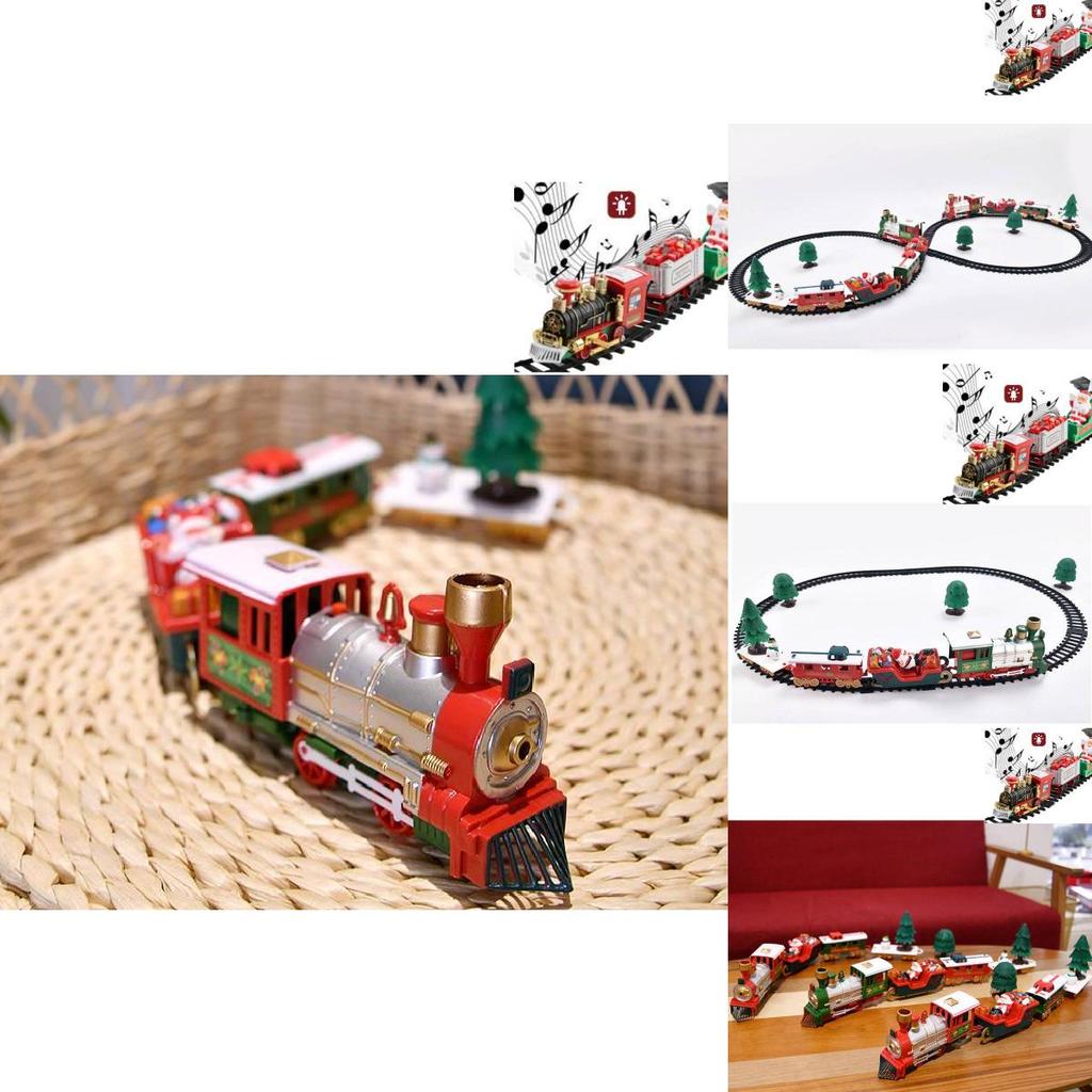 Colorful Electric Toy Train Set With Lights Music And Holiday Cheer For Kids
