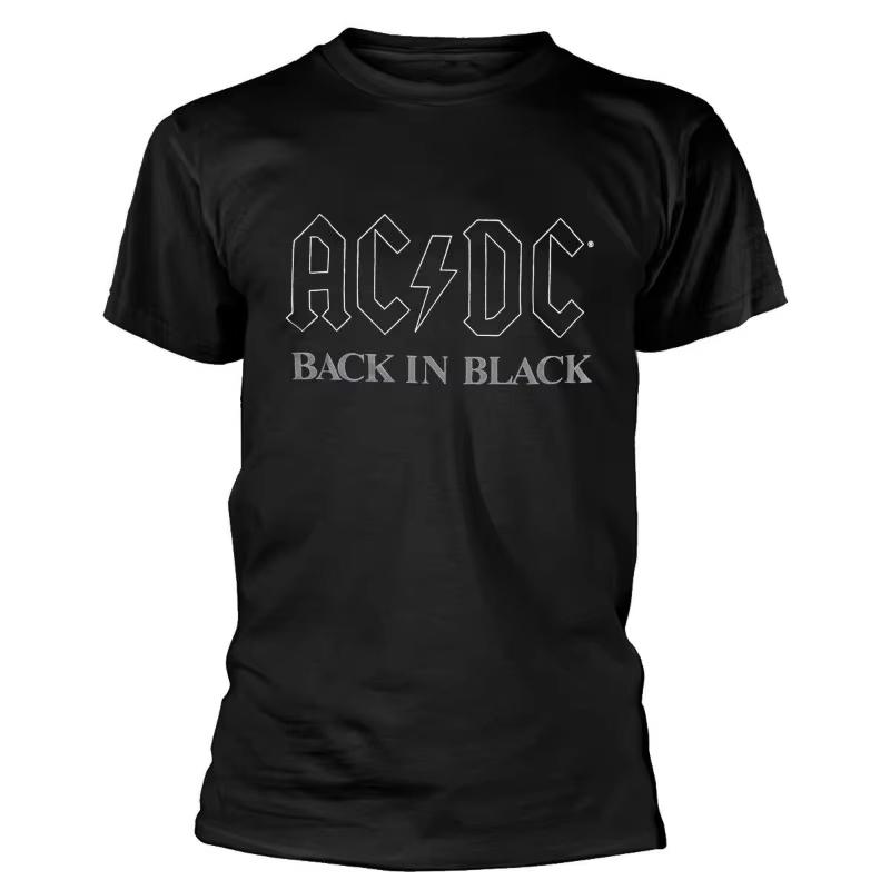 

ACDC Рок-группа Одежда Периферийная Печать с Рисунком Летний Хлопок Роскошный Бренд Мужская и Женская Футболка с Коротким Рукавом 4XL