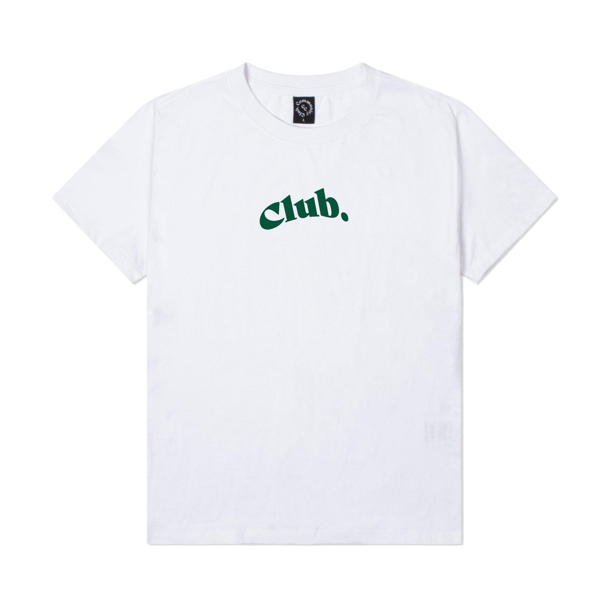 Community Club Logo T-Shirt (White/Green) L
