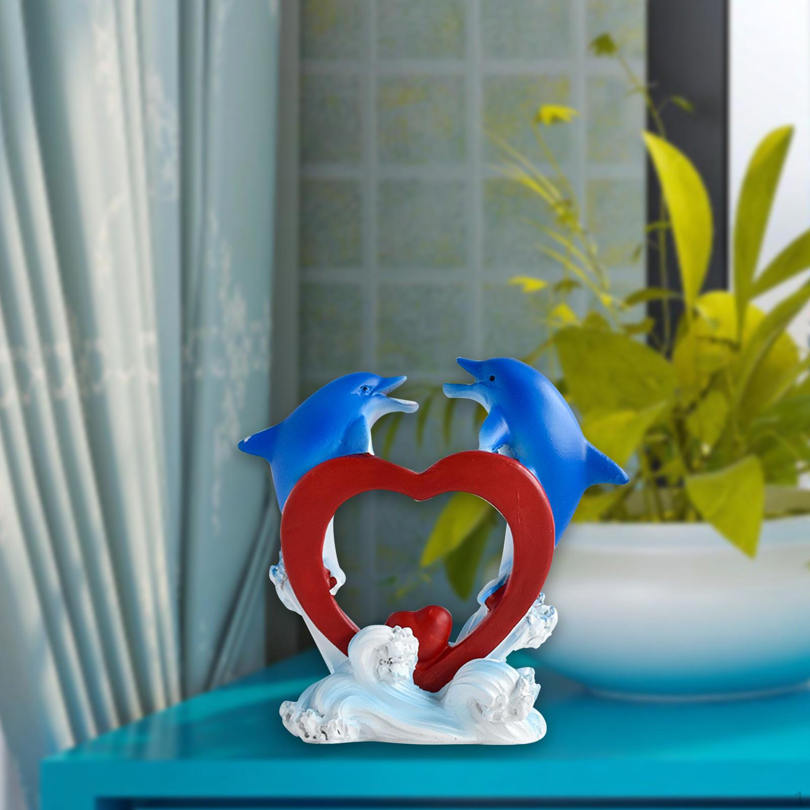 

Статуя дельфина, коллекционные украшения, настольный топпер для торта, фигурка из смолы, скульптура морского животного
