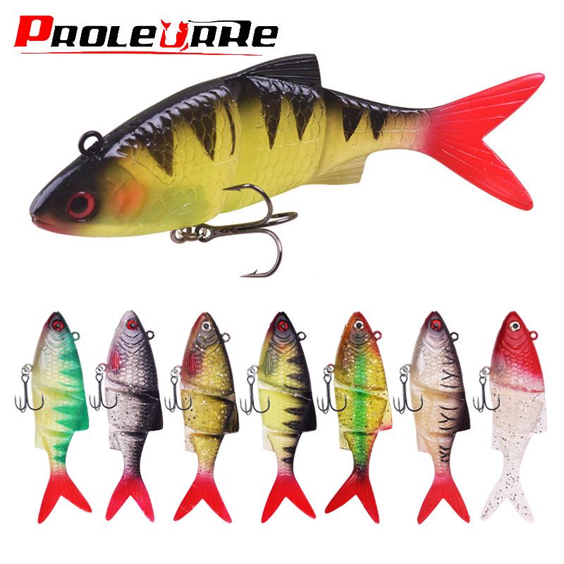 12cm/31g Multi-Section Bionic Soft Fish Lure for Long-Cast Sea Fishing
