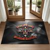 Guns N’ Roses Design Crystal Velvet Rug Soft Decorative Mat for Bedroom Entrance