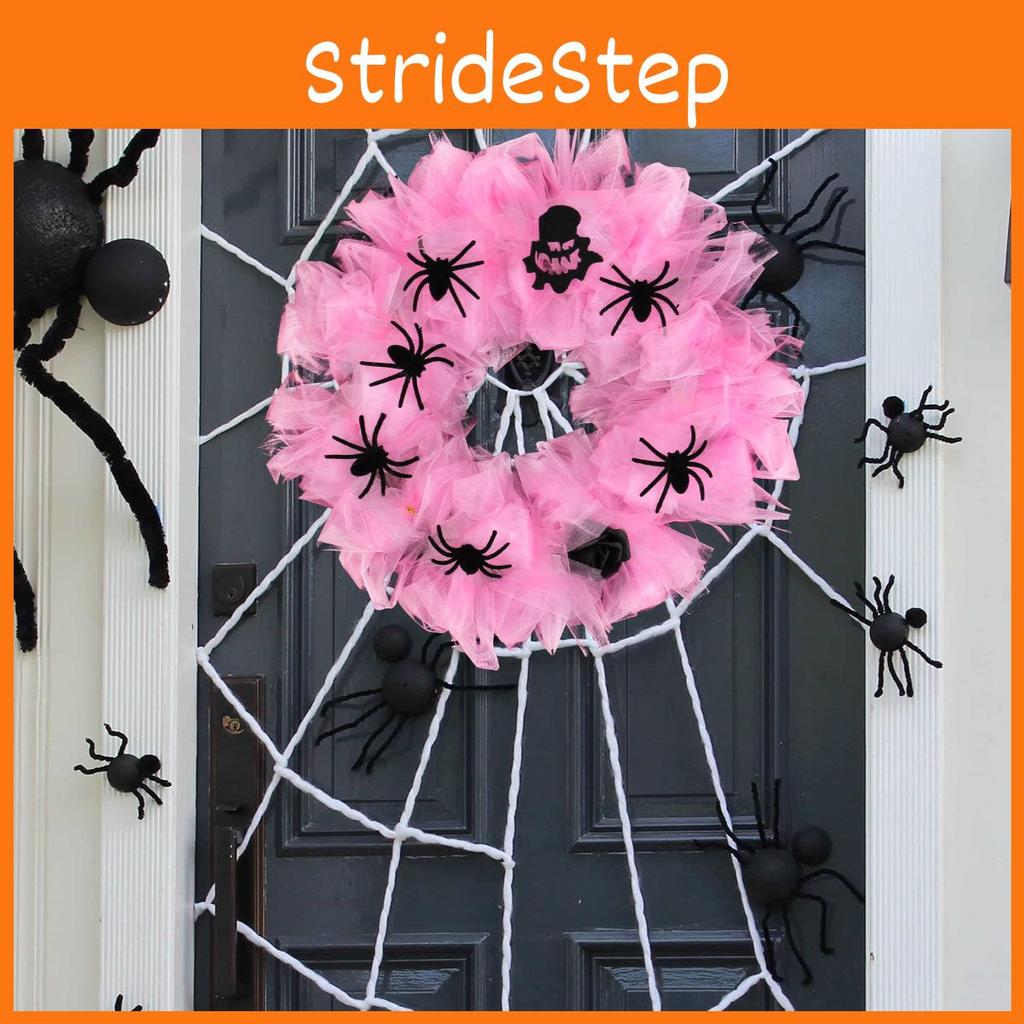 Halloween Rosa Spinnenkranz Türhänger Ornament Für Partydeko Veranstaltungsort-Setup