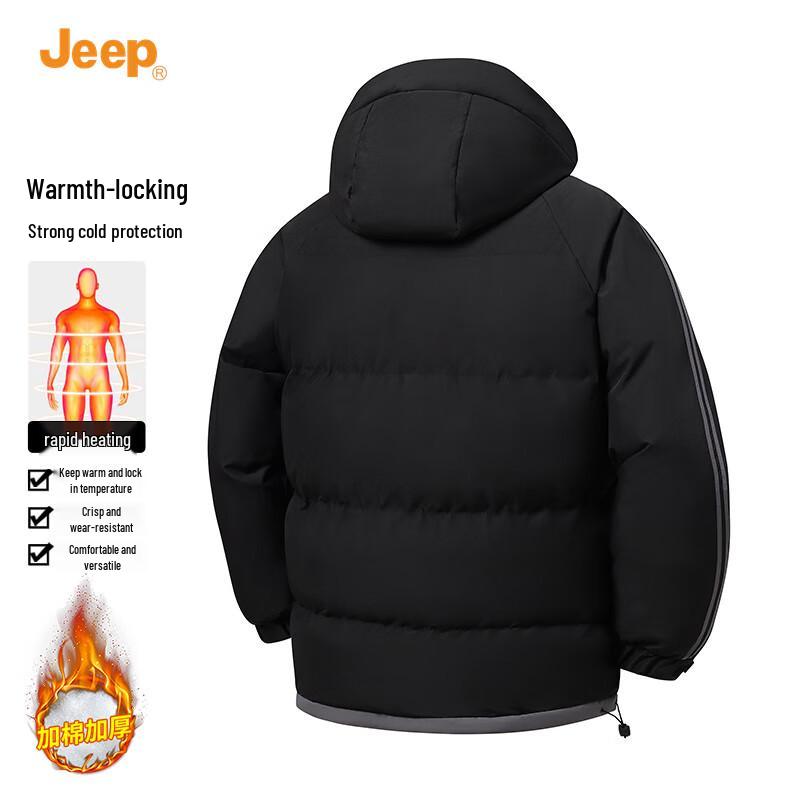 JEEP Men's Hooded Padded Winter Jacket