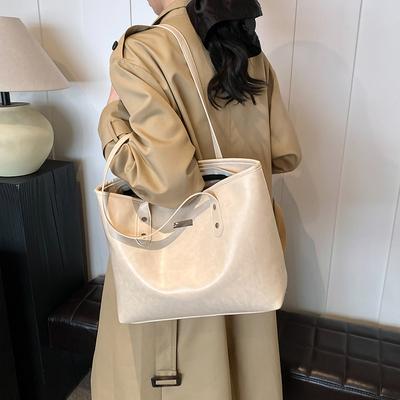 2025 New Fashion Versatile Tote Bag Women's Commuter Underarm Bag Korean Version Casual Large Capacity Shoulder Women's Bag