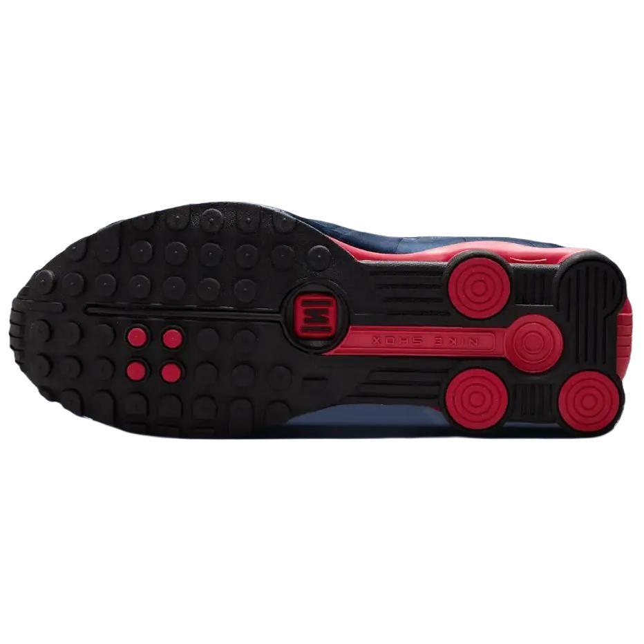 Nike Shox R4 Slip Resistant Abrasion Resistant Low top Casual Running Shoes Unisex Blue White Sneakers HQ1988-400