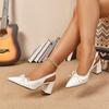 Womens High Heeled Open Toe Sandals With Fux Pu Material For Summer Fashion