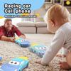 Kids Interactive Music,Projection Phone Toy with Cartoon Car Design Multi Functional Learning Educational Gift for Toddlers, Christmas Halloween