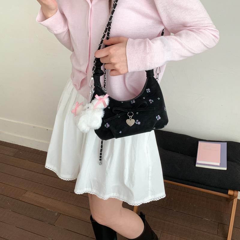 Neue Koreanische Crossbody-Taschen Damen Niedliche Ballett Mode Handtasche Bequeme und Vielseitige Textur Schulter-Aufbewahrungstaschen