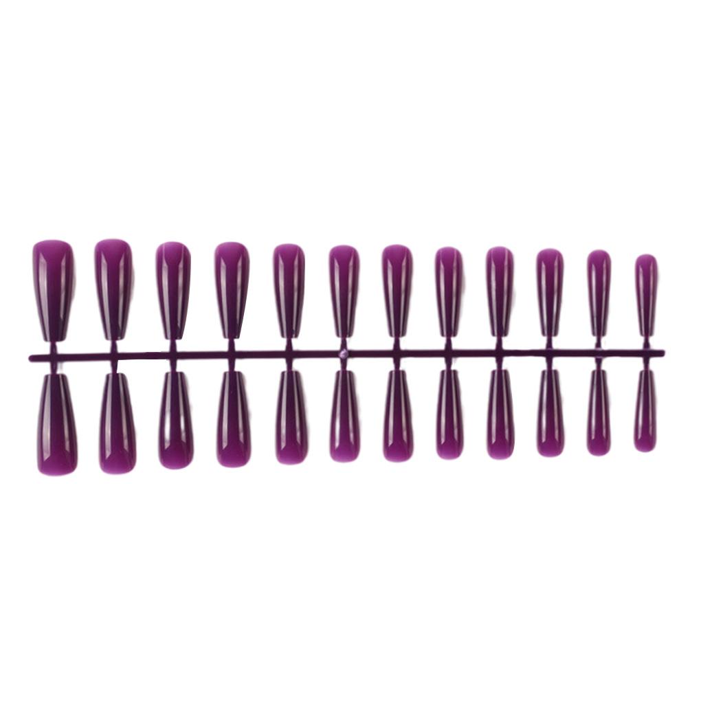 

24 шт. сверхдлинных накладных ногтей, искусственные, сделай сам, твердые, французские, изящные, цветные, стойкие ногти для маникюрных салонов, искусство