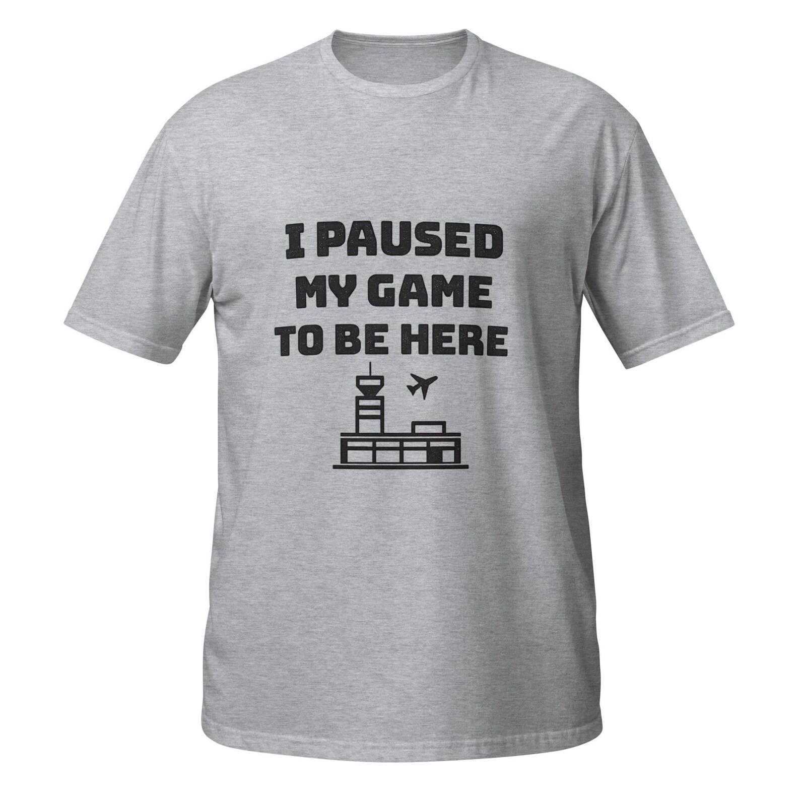 Gamer ATC T-Shirt, Air Traffic Controller Gift, Gaming Humor Tee M