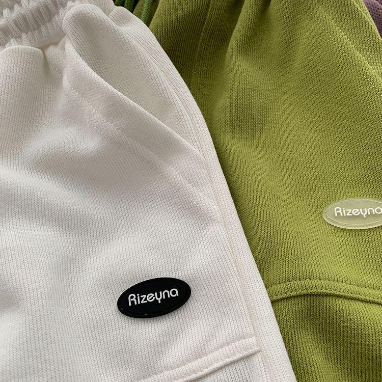 Pantaloni scurți sport de vară pentru femei, cu talie înaltă, croială A: Pantaloni largi casual cu picior lat, model nou 2025.