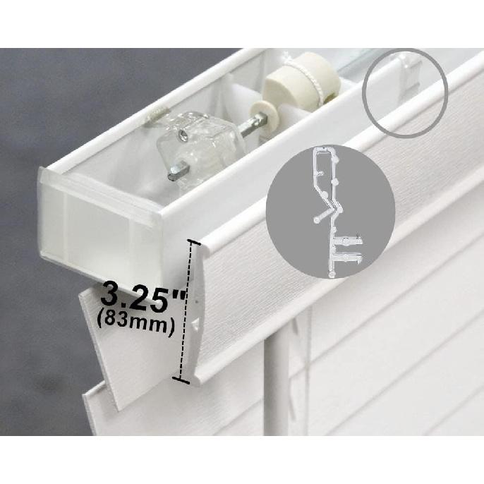 10 pcs 2-1/8 inch Hidden Channel Valance Clips for Horizontal Wood Blinds Mini Blinds Retainer Holder for The Valance with a Groove in The Back