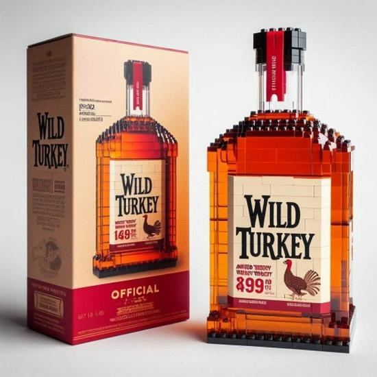 Cross-border Fun Whiskey Bottle Building Blocks: Creative Gift for Alcohol Culture Enthusiasts