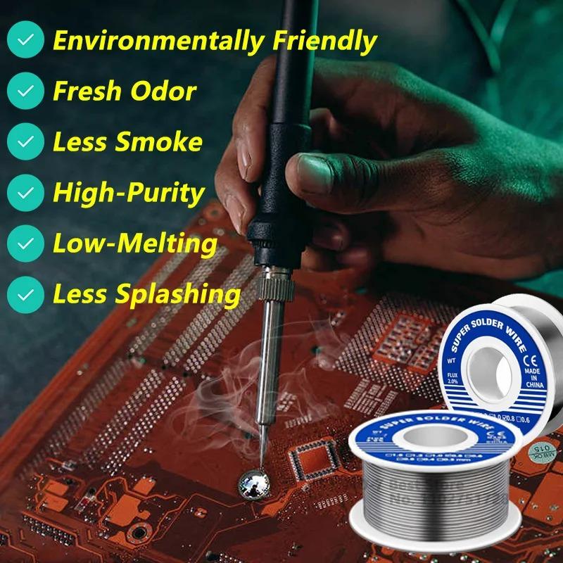 20/30/50/100g Electronic Soldering Wire Solder Wires Rosin Core Tin Multipurpose Welding Wire Flux Iron Wire Reel Household Tool