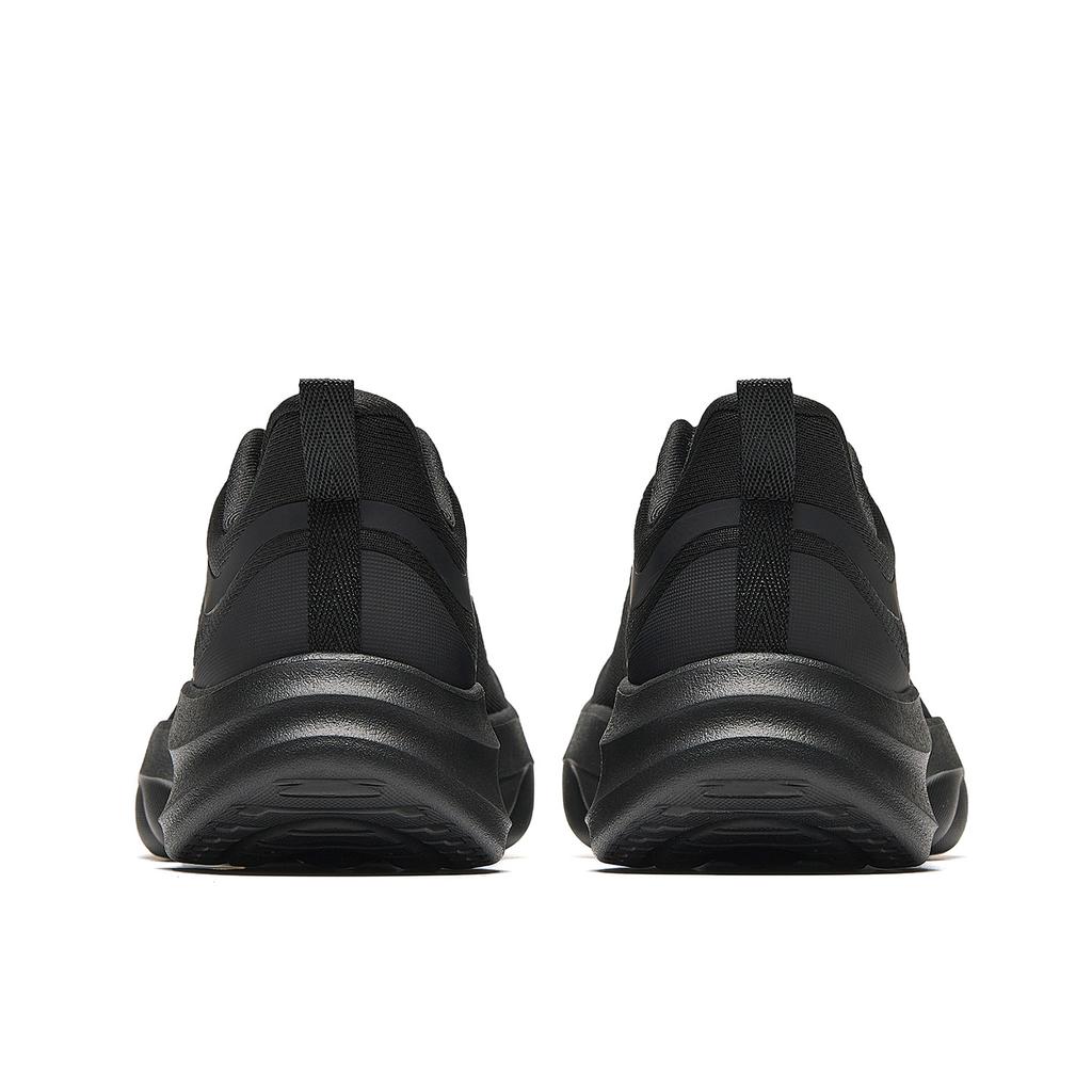 Anta Mianmian Dan Sports Comfortable Fabric Rubber Shock Absorbing Wear Resistant Low Top Casual Running Shoes Women sneakers Basic-Black 922635501-5