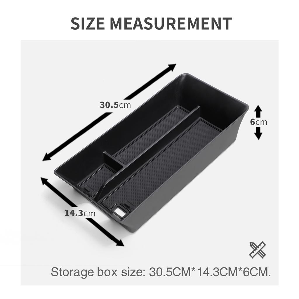 Center Console Armrest Storage Box for Toyota Camry 2025 Car Tray Organizers Accessories Tidying Black