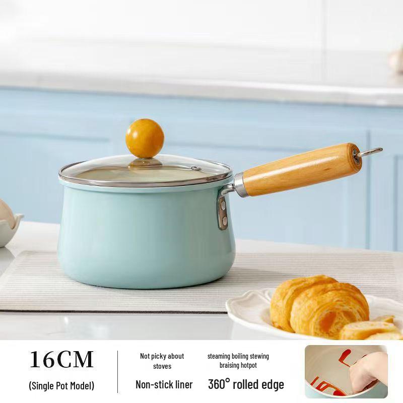 

Антипригарный керамический ковш для молока и лапши для детского питания, совместимый с индукционной плитой Without Steamer