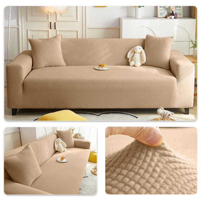 Elastic Adjustable Sofa Cover Non-slip Jacquard Armchair Sofa Pad L Shape Sofa Covers For Living Room 1/2/3/4/5 Seat Home Decor