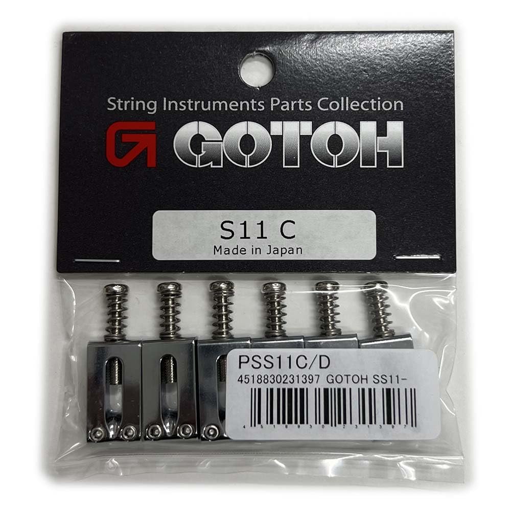 

GOTOH Electric Guitar Saddle Set Chrome SS11-C PSS11C/D