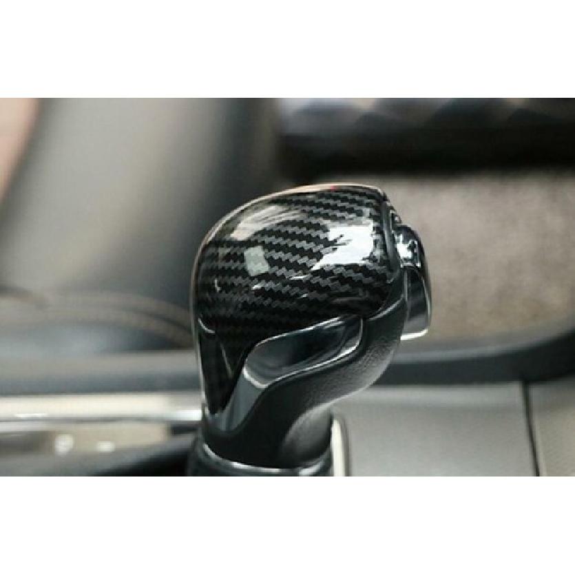 Carbon Fiber Central Console Gear Shift Knob Trim Fit For Chevrolet Blazer 19-21