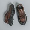 Herren Punk Stiefel Brogues Business Aufzugsschuhe Schwarze Braune Lederschuhe Dicke Sohle Plateau Schuhe Übergröße