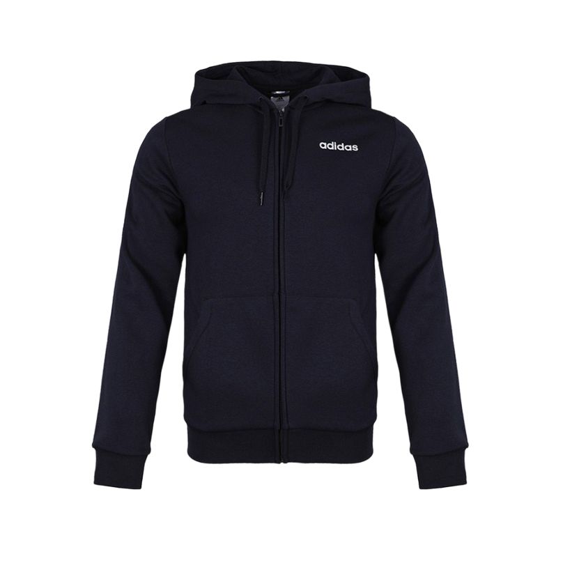 

Adidas Лин Фз Вязаная Удобная Модная Куртка с Капюшоном Мужская Куртка Синяя FI0834 L