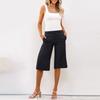 Shorts For Women Casual Straight Wide Leg Half Pants Hiking Vacation Outfits With Pockets