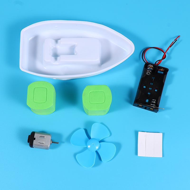 Wind-Powered Boat DIY Kit: Handmade Science Experiment for Primary School Students