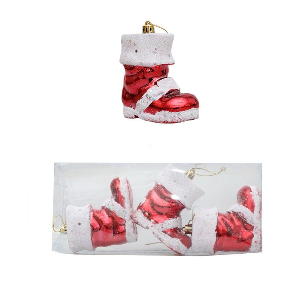 Creative Santa Claus Hanging Ornaments Waterproof Painted Christmas Ball Delicate Christmas Tree Decoration Pendant New Year