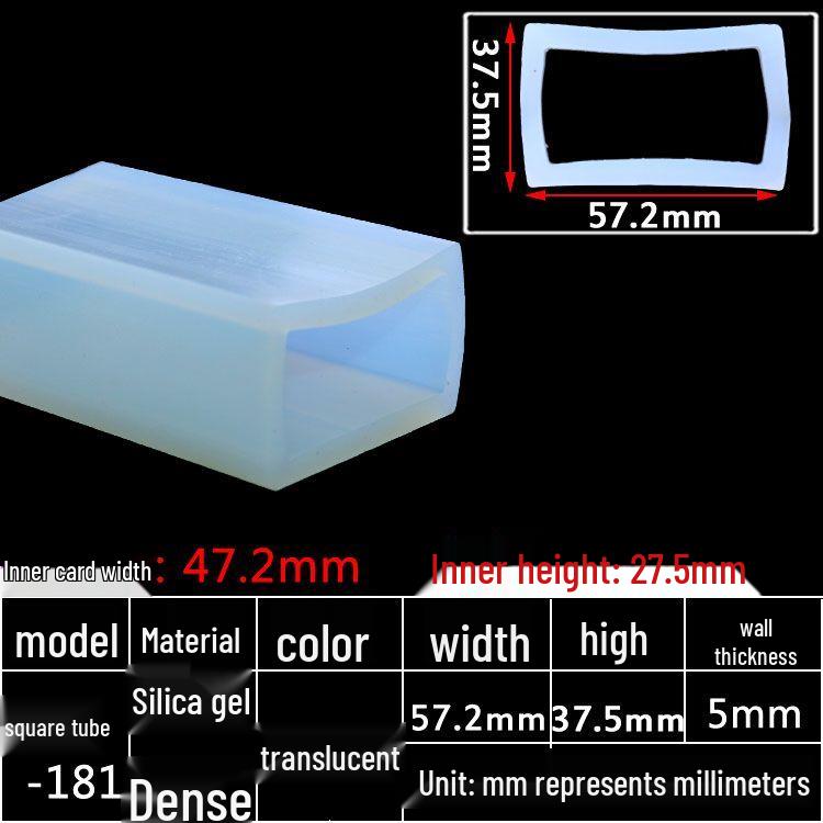 High-Temperature Resistant Silicone Square Tubing: Durable, Customizable, Aging-Resistant Rubber Sheath and Hollow Sealing Strip.